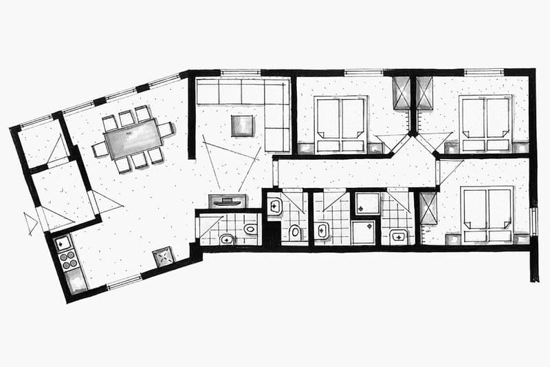 Spacious 3 bedroom aprtment VE — photo 2
